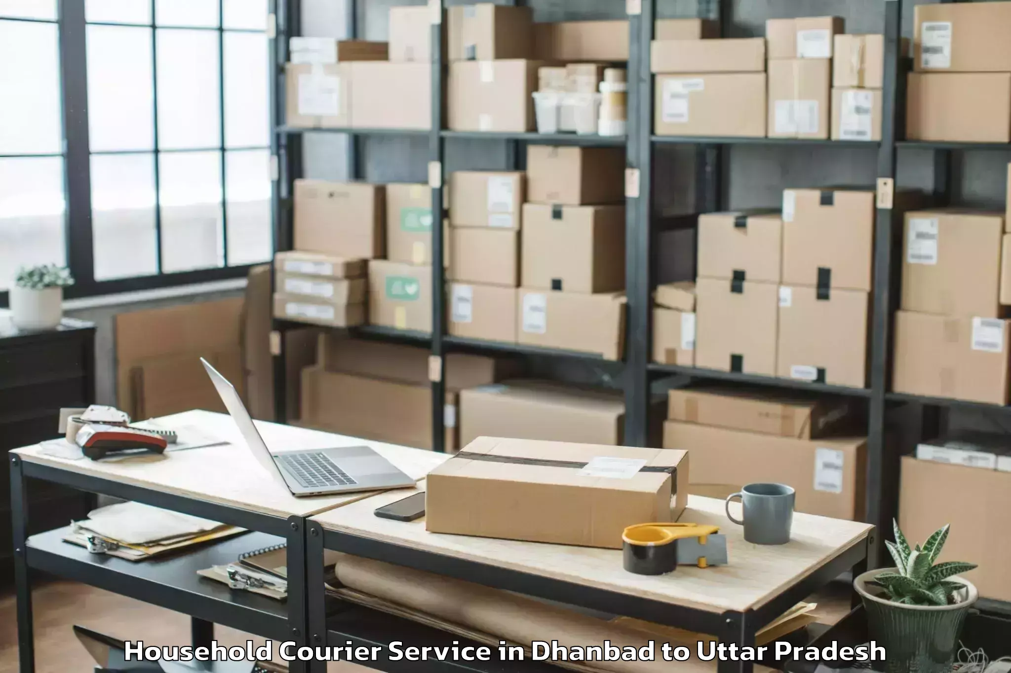 Affordable Dhanbad to Gohand Household Courier